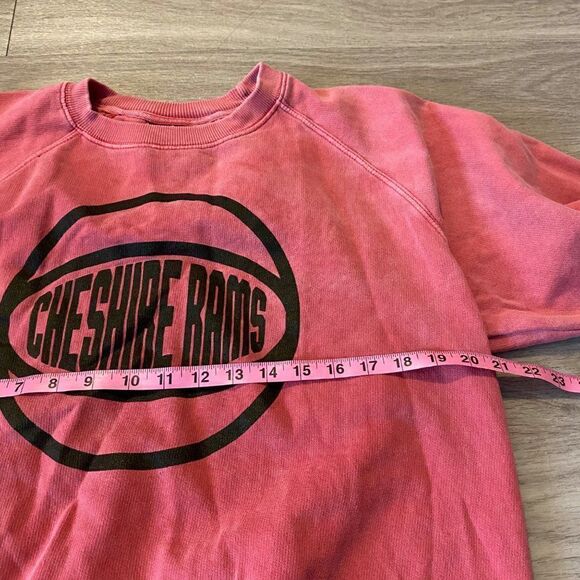 Fan Cloth women's cheshire rams faded graphic long sleeve pullover sweater lrg - Picture 5 of 7